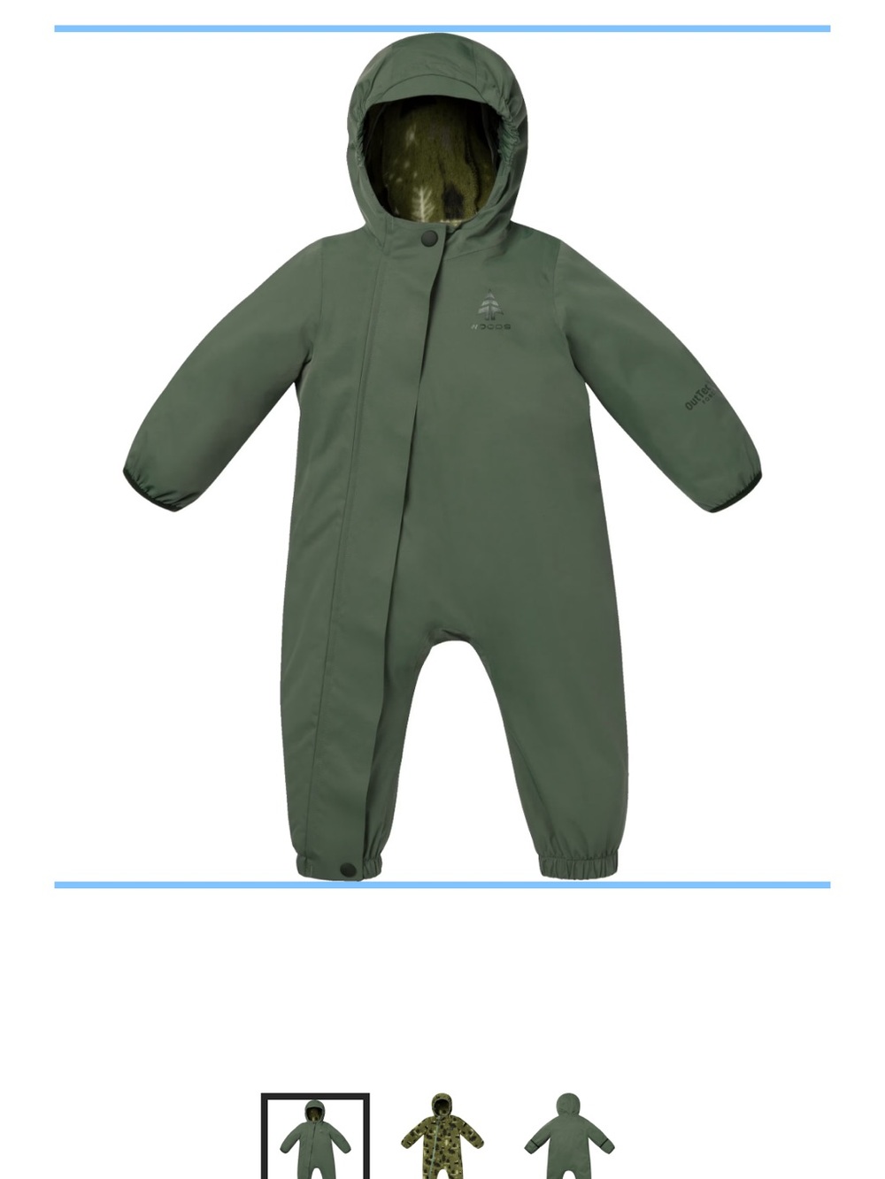 Woods Infant Boys' Lillium 2-in-1 Bunting Suit